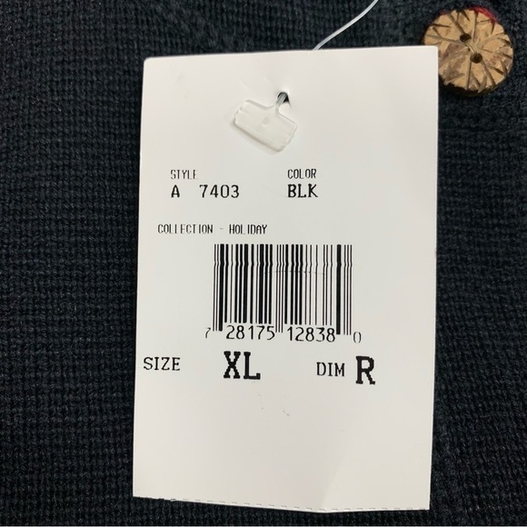 Woolrich New With Tags Women’s XL Knit Winter Scene Embroidered Sweater Vest - Picture 11 of 12